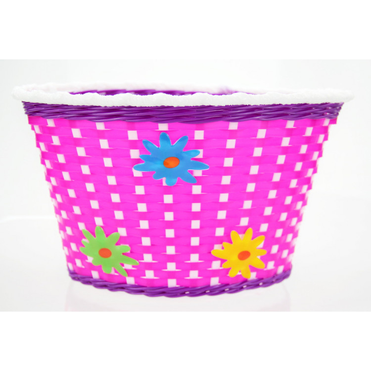 Detský košík pre 16-20" bicykel – fialový